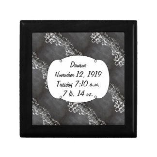 Chalkboard Typography Weddings Jewelry Box
