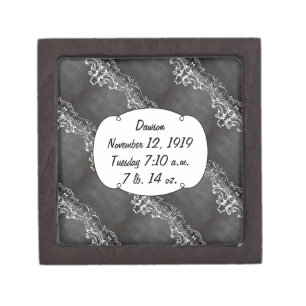 Chalkboard Typography Weddings Keepsake Box