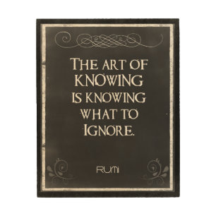 Chalkboard Typography with an Inspirational Quote Wood Wall Art