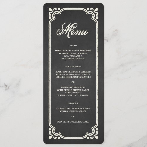 Chalkboard Union | Menu