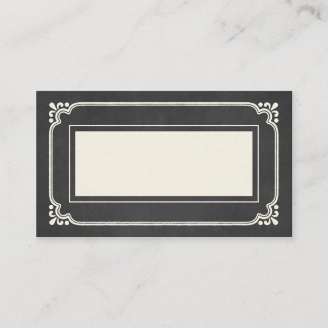 Chalkboard Union | Wedding Place Cards (Front)