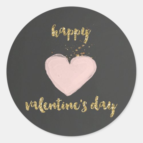 Chalkboard Valentines Day Sticker