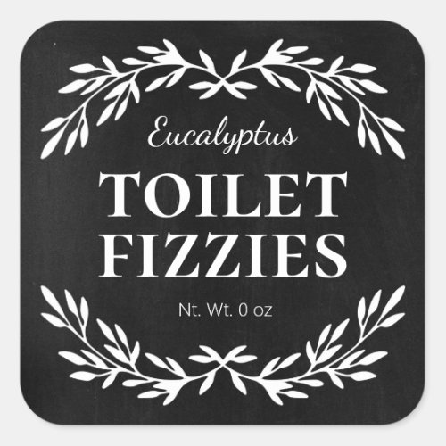 Chalkboard Vintage DIY Fizzy Toilet Cleaner Labels