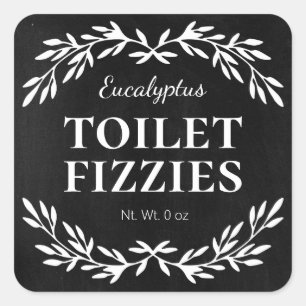 Chalkboard Vintage DIY Fizzy Toilet Cleaner Labels