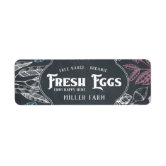 Custom Duck Egg Carton Labels - Chalkboard Style