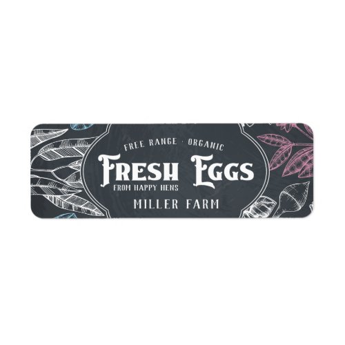 Chalkboard Vintage ⎢Egg Carton Label