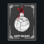 chalkboard volleyball  player Christmas Cards<br><div class="desc">chalkboard  volleyball  ornament Holiday Greeting Cards by interest. Professional holiday cards are industry specific holiday greetings cards. These occupation specific holiday cards will add a touch of uniqueness to your Holiday greetings</div>