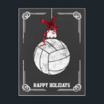 chalkboard volleyball  player Christmas Cards<br><div class="desc">chalkboard  volleyball  ornament Holiday Greeting Cards by interest. Professional holiday cards are industry specific holiday greetings cards. These occupation specific holiday cards will add a touch of uniqueness to your Holiday greetings</div>