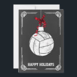 chalkboard volleyball player Christmas Cards<br><div class="desc">chalkboard  volleyball  ornament Holiday Greeting Cards by interest. Professional holiday cards are industry specific holiday greetings cards. These occupation specific holiday cards will add a touch of uniqueness to your Holiday greetings</div>