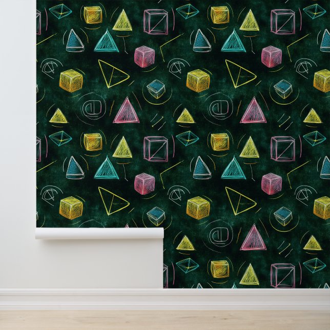 Chalkboard wallpaper for kids’ playrooms wallpaper  (Application)