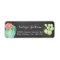 Chalkboard watercolor cactus address label