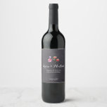 Chalkboard, Watercolour flower rustic giveaway Wine Label<br><div class="desc">"Add a touch of rustic elegance to your special giveaways with our Chalkboard Watercolour Flower Rustic Giveaway Wine Label. This beautifully crafted label is the perfect way to personalize and enhance your wine gifts, combining the charm of rustic chalkboard with the delicate beauty of watercolour flowers. The design of this...</div>