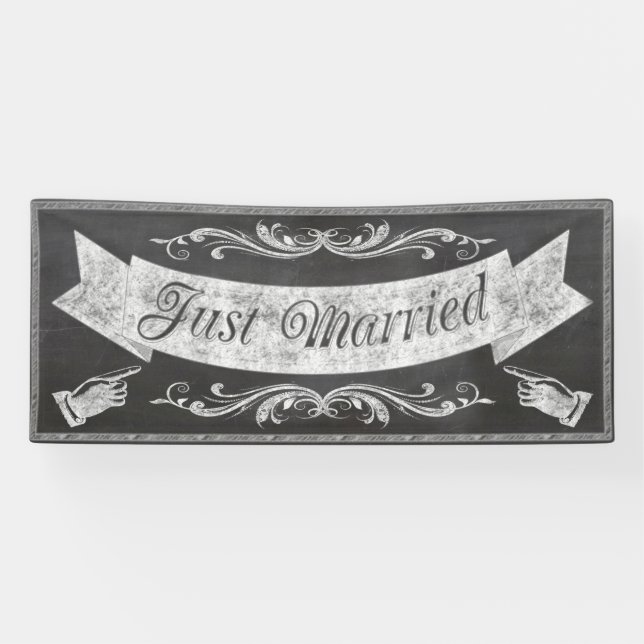 Chalkboard Wedding Banner CBWX (Horizontal)