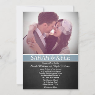 Chalkboard Wedding Invitation