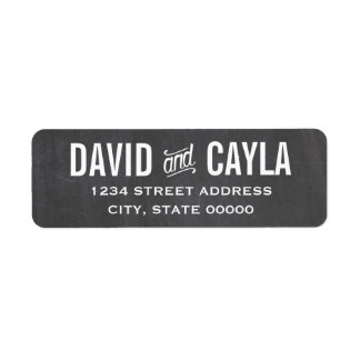 Chalkboard Wedding Labels