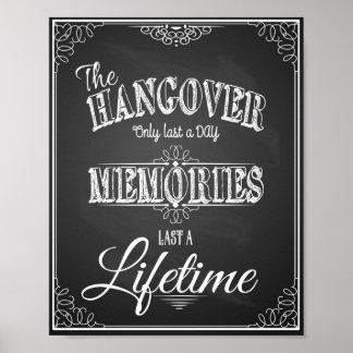 Chalkboard Wedding Memories print