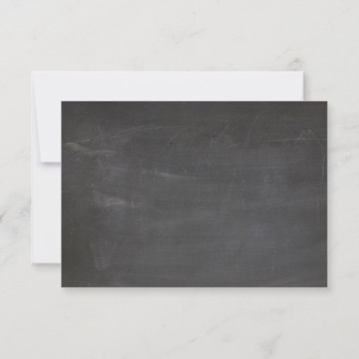 Chalkboard wedding. Modern blackboard script Thank You Card | Zazzle