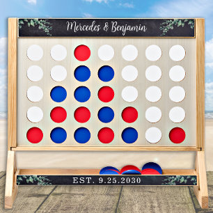 Chalkboard Wedding Personalized Rustic Party Giant Fast Four