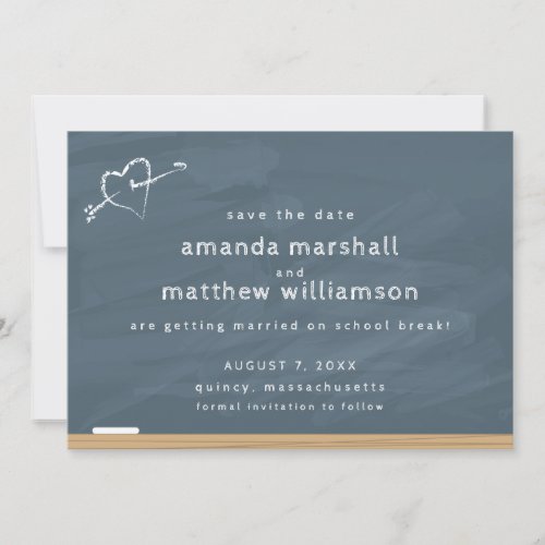 Chalkboard Wedding Save the Date