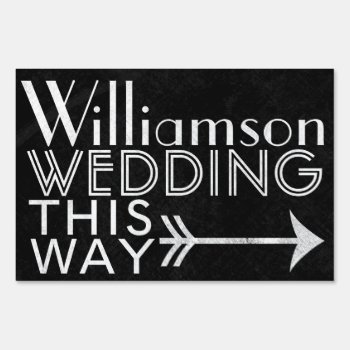 Chalkboard Wedding Venue / Reception Directions Sign by Truly_Uniquely at Zazzle