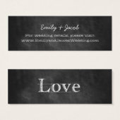 Chalkboard Wedding Website Insert Cards (Front & Back)