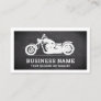 Chalkboard White Motorbike Motorcycle Mechanic Business Card