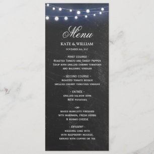 Chalkboard with lights  MENU Card