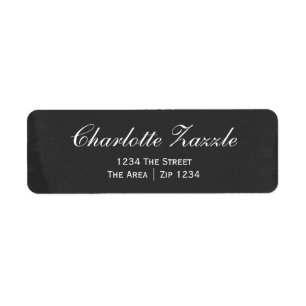 Chalkboard With White Text Label