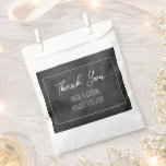 Chalkboard writing design trend rustic wedding favor bag<br><div class="desc">Chalkboard writing design trend custom wedding Favor Bag. Part of affordable matching set with pretty decorations and stylish stationery. Cute rustic design for couples getting married any time of the year.</div>