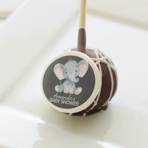 ChalkboJungle Elephant Baby Shower Favor Cake Pops