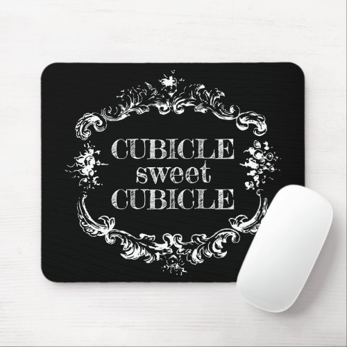 Chalkbooard Vintage Floral Cubicle Sweet Cubicle Mouse Pad