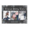 Chalked Snowflakes Holiday Photo Card