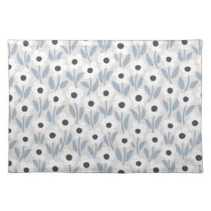 Chalkflower Garden Blue Winter Vibe Cloth Placemat