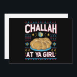 Challah At Ya Girl Funny Hanukkah Food Chanukah Invitation<br><div class="desc">Challah At Ya Girl Funny Hanukkah Food Chanukah</div>