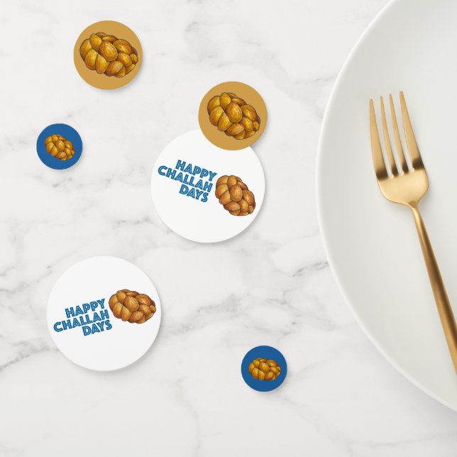 Challah Braided Jewish Bakery Bread Loaf Hanukkah Confetti (Group)