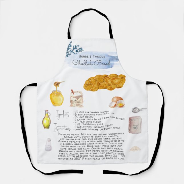 Challah Bread | Recipe Heirloom Apron (Front)