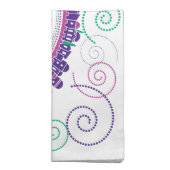 Challah Dough Cover. Jerusalem-Purples cloth (Folded)