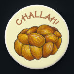Challah Holler Braided Jewish Bakery Bread Loaf PopSocket<br><div class="desc">Features an original challah bread illustration,  with CHALLAH in a fun font.

Don't see what you're looking for? Need help with customization? Contact Rebecca to have something designed just for you.</div>