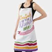 Challah if you Knead me Colorful Floral Quirky Adu Apron (Insitu)