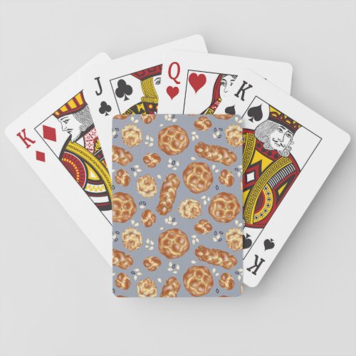Challah _ Muted Blue Playing Cards