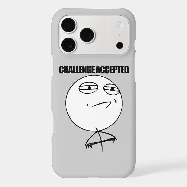 Challenge Accepted Iphone Case (Back)