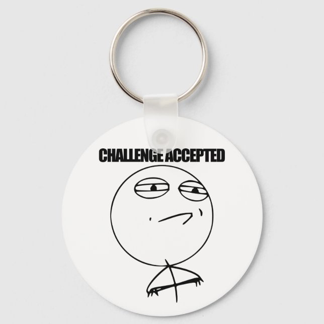Challenge Accepted Keychain (Front)