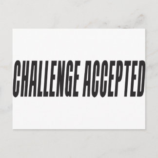 Challenge Accepted Postcard