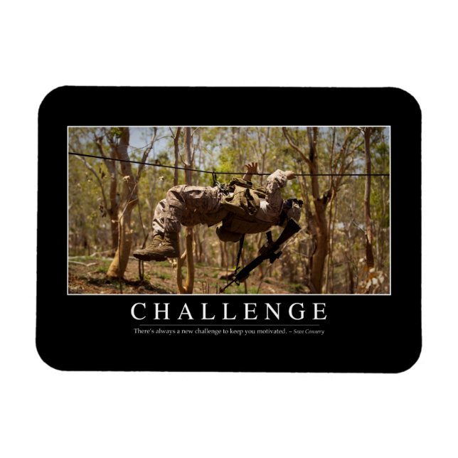 Challenge: Inspirational Quote 2 Magnet (Horizontal)