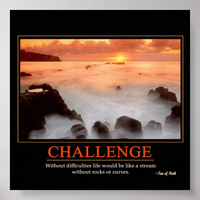 Challenge Poster | Zazzle.com