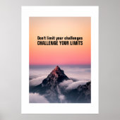 Challenge Your Limits - Motivational Poster (Front)