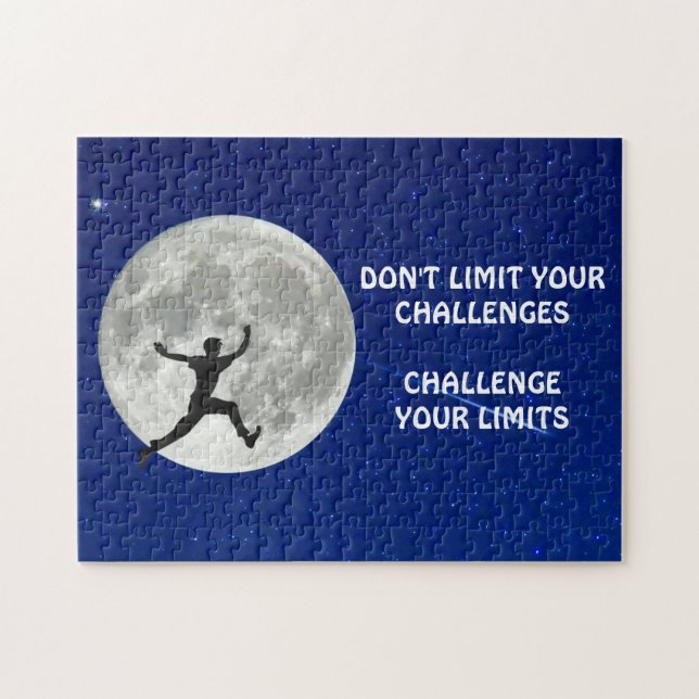 Challenge your limits motivational quote jigsaw puzzle (Horizontal)