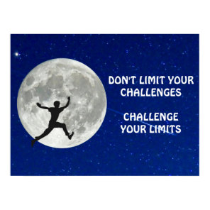 Challenge your limits motivational quote poster