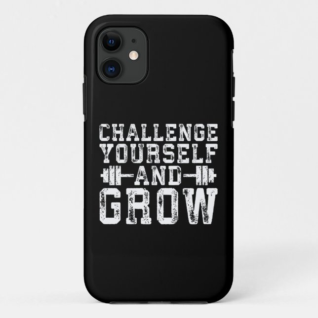 Challenge Yourself and Grow - Inspirational Case-Mate iPhone Case (Back)