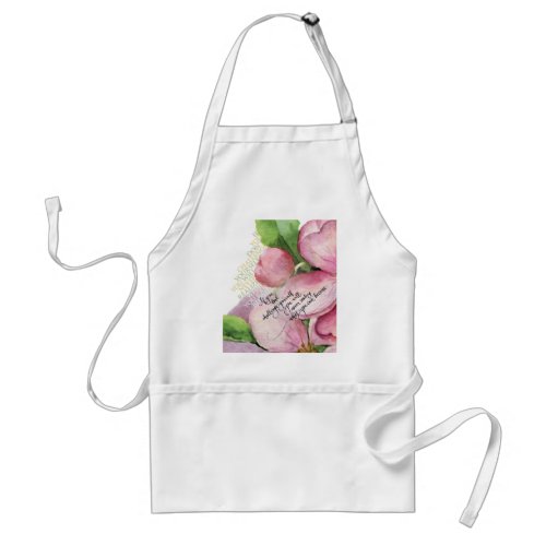 Challenge Yourself Floral Motivational Quote Adult Apron